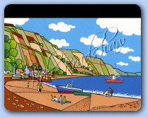 Axmouth Harbour from Seaton Beach iPad Cover